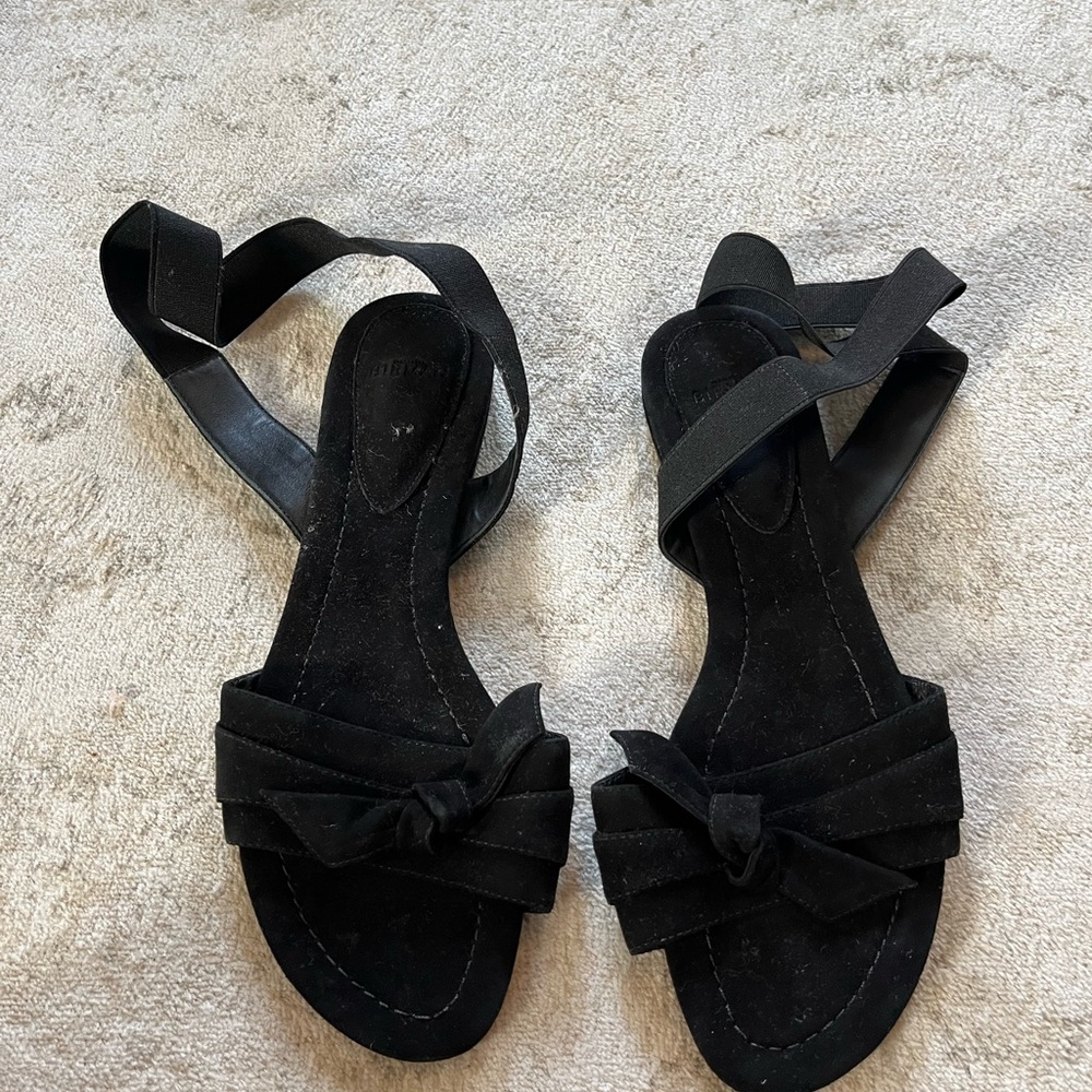 Alexandre Birman Black Flat Sandals